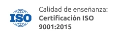 Calidad de enseñanza: Cartificación ISO 9001:2015